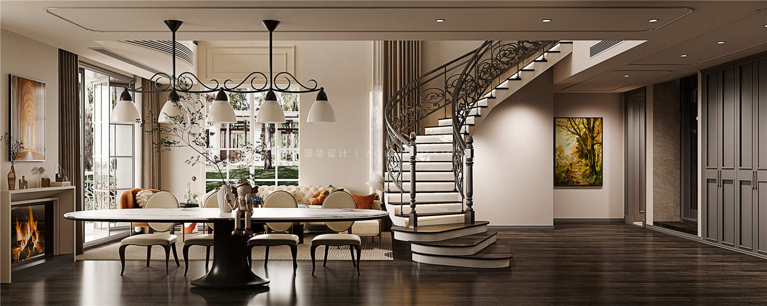 法式輕奢,武漢別墅設計