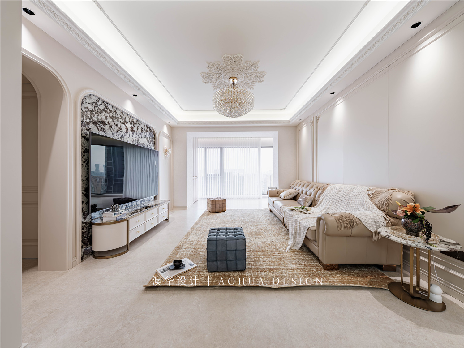 現代法式風格,大平層裝修