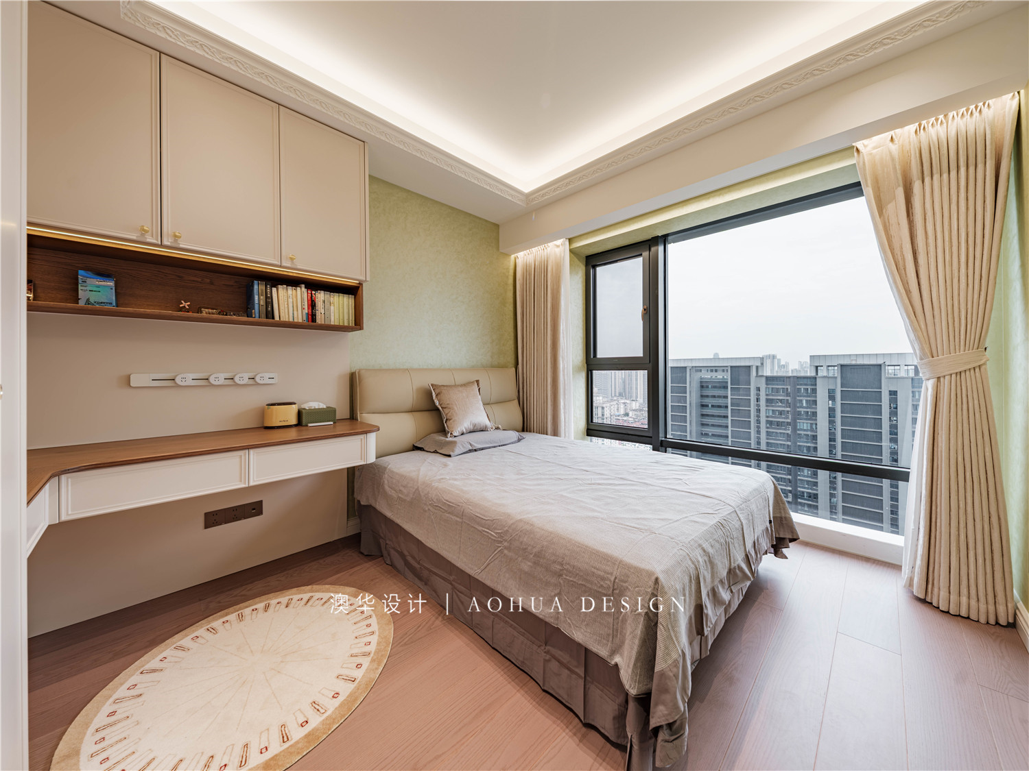 月亮灣壹號裝修,法式輕奢風格